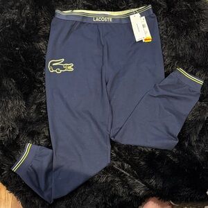 Lacoste Blue Track Pants with Logo                 nwt men’s Large